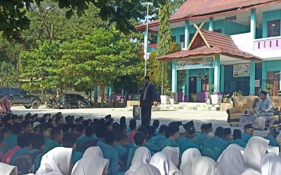 Peringatan Isra' Mi'raj Nabi Muhammad ﷺ Tahun 1445 Hijriyah di SMP Negeri 10 Mandau